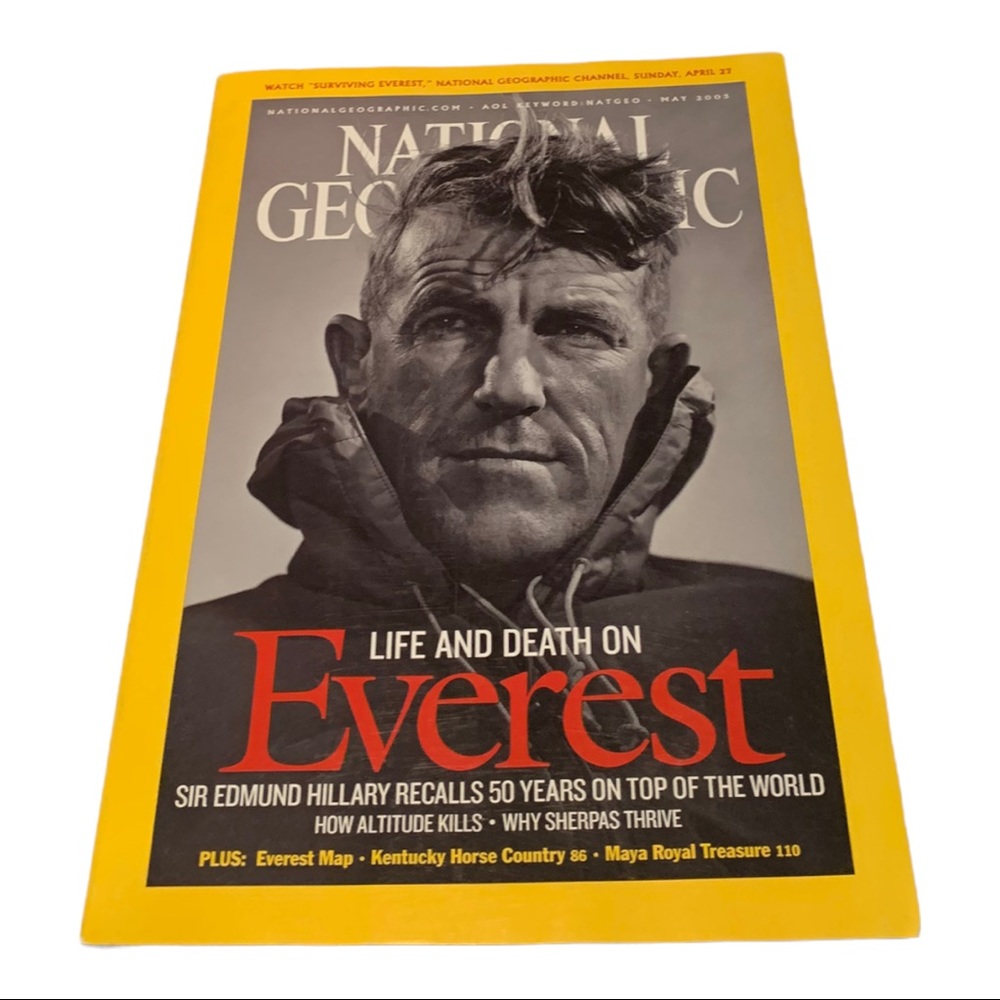 5/$25 National Geographic Magazine Life & Death Everest May 2003 Vol. 203, No.